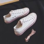 Pull back Japanese small white shoes ins canvas shoes female students 2022 spring and autumn Korean version of Harajuku style all-match sneakers - Image 6