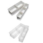 FaSoLa Japanese Kitchen Drawer Storage Box Transparent Plastic Cosmetic Coverless Rectangular Classification Storage Box - Image 5