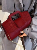 Niche design baguette bag bag women's 2025 new fashion chain crossbody bag versatile ins net celebrity hand-held small square bag - Image 2