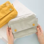 Jinyi stationery double hidden buckle large-capacity pencil bag storage bag simple multi-functional creative high school students net red cute male and female college students ins stationery bag pencil bag girl hand account bag - Image 5