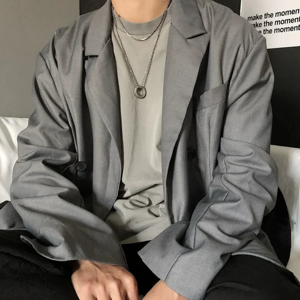 Simple retro thread ring pendant necklace