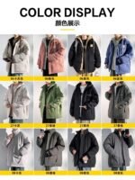 NASA corduroy winter warm men's cotton jacket thickened sports fake two-piece jacket boys' coat down cotton jacket - Image 4