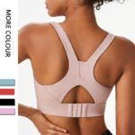 Cross-border sports bra seamless one-piece cup sports underwear adjustable breasted fitness yoga bra - Image 3