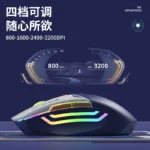 Mecha version wireless mouse electric competition mute boys and girls rechargeable office game home computer notebook - Image 3