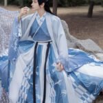 Traditional Hanfu waist-length gown