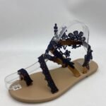 Factory direct supply new cross-border wish foreign trade large size flat flower bohemian ladies Roman sandals - Image 5