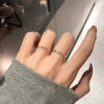 Sky Galaxy Diamond Ring Light Luxury Simple Niche Versatile Flash Diamond Index Finger Ring Live Mouth Adjustable Ring Wholesale - Image 2