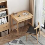 Solid wood desk home student desk bedroom writing desktop computer desk study simple desk small apartment - Image 2