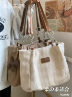 2022 new autumn and winter bags women's Japanese all-match portable shoulder bag ins college students commuting tote bag - Image 3