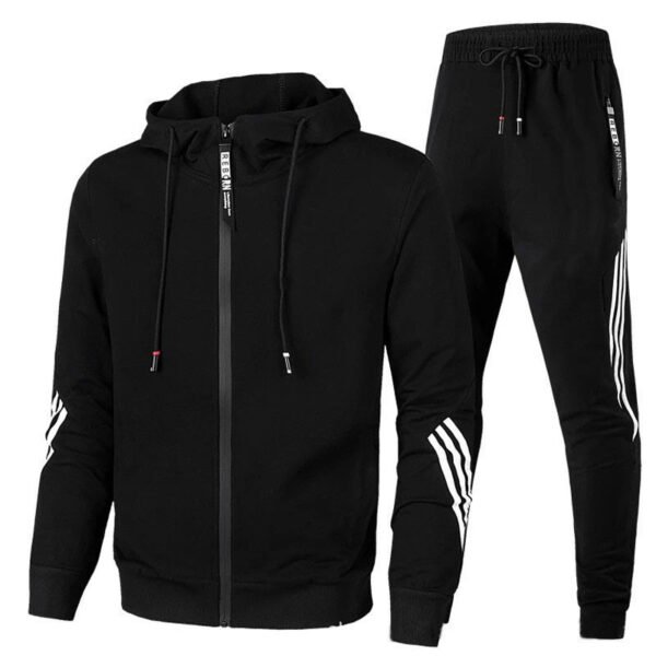 Cross-border spring and autumn new men's casual suit hooded sweater sportswear two-piece men's slim casual suit