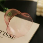 French retro style red wine glass Moshang flowers blooming wine goblet flower shape cup Valentine's Day Tanabata gift - Image 3