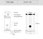 Wholesale new automatic hot and cold 4 in 1 multifunctional electric coffee milk frothing stainless steel milk frother cross-border - Image 3