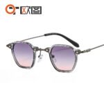 Punk small frame personalized hip-hop sunglasses 36101 new European and American ins style avant-garde cross-border male and female sunglasses - Image 3