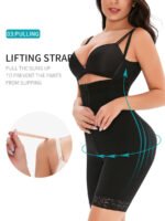 Cross-border TOPMELON popular high-waisted breasted zipper long non-slip waistband waist waist hip pants D1611 - Image 4