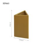 Nordic Triangular Art Ceramic Vase Ornament Living Room Dried Flower Flower Arranger Creative Home Entrance Table Decoration - Image 6