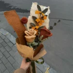 Creative hand woven diy wine glass rose bouquet