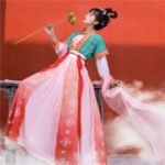 Tang Han heavy industry embroidery half arm waist length Ru skirt - Image 2