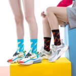 Sportshouse sports home women's mid-tube moisture-wicking, sweat-wicking, deodorant running leisure sports fashion socks - Image 5