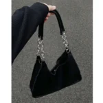 Commuter tote bag women's large capacity 2022 new niche Japanese chain mother-in-law hand-held single-shoulder armpit bag - Image 2