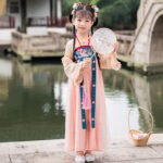 Girls' Hanfu goldfish embroidery dress - Image 3