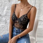 Cross-border foreign trade women's new niche design exquisite embroidery flower tie European and American style small vest 10299 - Image 5