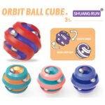 Upgraded version of four ball track Rubik's cube decompression toys decompression marbles finger gyro creative intelligence toys wholesale