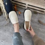 Small leather shoes women's white flat single shoes Japanese basic uniform shoes Korean style round toe daily loafers - Image 4