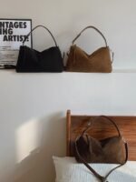 Bag 2025 new matte underarm bag women's fashion simple handbag large capacity crossbody bag - Image 3