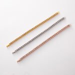 Cross-border Hip Hop Jewelry Men's Fashion Trend Jewelry Wholesale Full Rhinestone 5mm Tennis Chain One Row Bracelet - Image 4