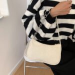 Women's bag corduroy 2022 new style single shoulder bag trend simple Japanese single shoulder handbag foreign trade dropshipping - Image 3