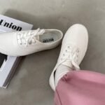 White shoes Japanese basic style canvas small white female students autumn all-match new street style white sneakers manufacturers - Image 2