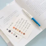 Jinyi Stationery Good Life Label Sticker Polka Dot Hexagon Discoloration Basic Salt Handbook Color Polka Dot and Paper Tape Whole Roll Round Sticker 3m