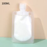 Transparent travel portable sub-packaging bag lotion cosmetic storage bag soy milk beverage suction nozzle bag large-diameter sealed bag - Image 7