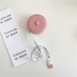 *Pretty little aunt* Multi-color simple tape measure soft measure to measure the waist measurement mini leather tape measure - Image 3