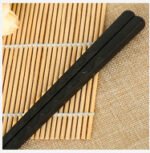 Japanese chopsticks Korean tableware non-slip high temperature resistant simple black Japanese cooking chopsticks alloy chopsticks wholesale - Image 9