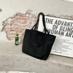 Muye Leather Goods 2022 Summer Fashion New Solid Color Washed Canvas Bag Large Capacity Ladies One Shoulder Canvas Bag - Image 4