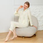 New spring and summer skin-friendly soft waxy cute lily of the valley ladies two-piece home service pajamas - Image 2