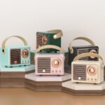 New bluetooth speaker retro mini portable audio card radio wireless computer smart gift factory
