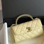 2025 New Fragrance 23 Handle Handbag Fashion Rhombus Chain One Shoulder Crossbody Bag Coin Purse Small Waste Bag