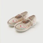 Girls' Hanfu Lotus Embroidery Shoes - Image 6