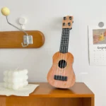 ins wind mini ukulele guitar simulation musical instrument small ornament retro bedroom decoration desktop ornament