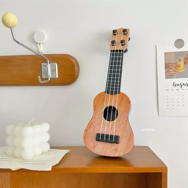 ins wind mini ukulele guitar simulation musical instrument small ornament retro bedroom decoration desktop ornament