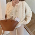 Japanese gentle style sweater women's jacket loose outerwear spring and autumn new retro lazy knitted cardigan women's clothing - Image 8
