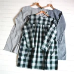 Foreign trade original single cotton shirt skirt loose and thin doll style dress fresh and artistic retro cotton dress