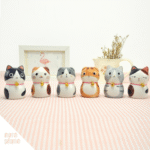 Gulangyu Nora and Pieno home furnishing animal bell cat ceramic Japanese handicraft decoration gift