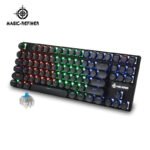 Magician MK6 mechanical keyboard gaming gaming keyboard 87-key RGB phantom color mechanical keyboard retro round keycap wired keyboard green shaft black - Image 7