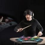 Kehuixing's new hand-rolled drum set adult children beginners practice portable professional bluetooth electronic drums - Image 2