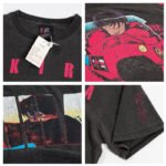 Vintage cartoon print round neck loose short sleeve T-shirt - Image 2