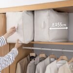 Shimoyama (SHIMOYAMA) [Seasonal Storage Essentials] Quilt Storage Bag Cotton Linen Cloth Art Finishing Bag Household Clothes Packing Bag Quilt Waterproof, Moisture-proof and Dust-proof Bag - Image 4