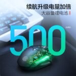 British Fick (INPHIC) PM6 wireless mouse rechargeable light sound mouse wireless gaming mouse computer desktop notebook 2.4G universal portable black - Image 4